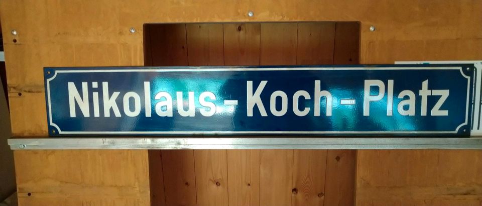 2 Alte Straßennamen Schilder aus Trier in Konz