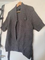 H&M Strickjacke Lochmuster Pullover grau Cardigan Pulli Oberteil Berlin - Wilmersdorf Vorschau