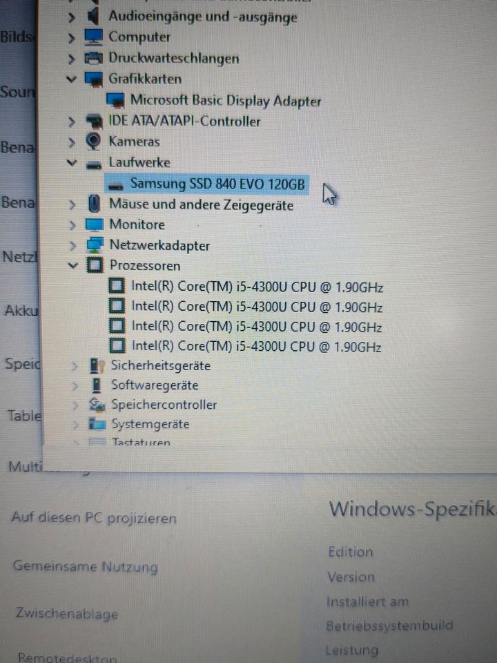 Lenovo ThinkPad T440 i5 8GB RAM 120GB SSD Windows 10 pro in München