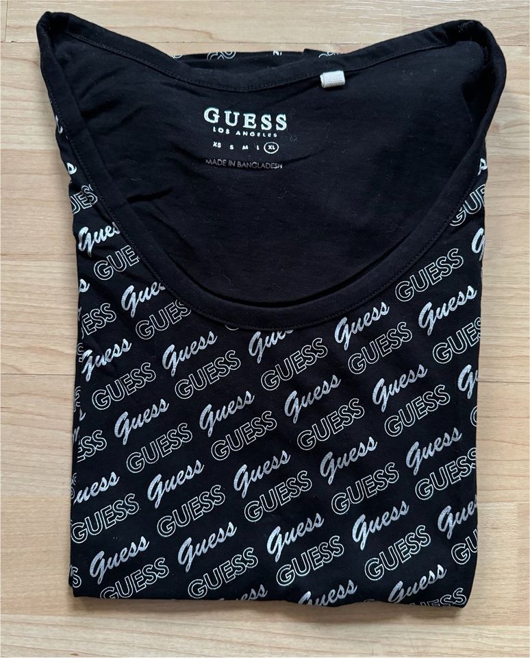 T-Shirt von Guess für Damen,Gr.XL,schwarz,Neuwertig in Sprockhövel