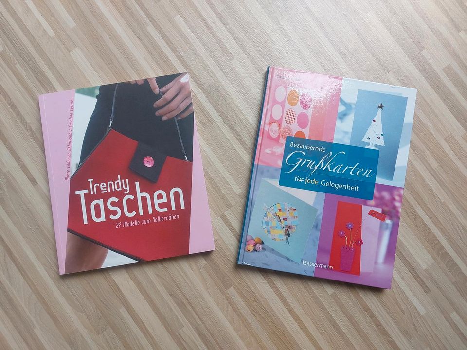 Bastelbuch, Trendy Taschen nähen + Grußkarten gestalten in Ottensoos