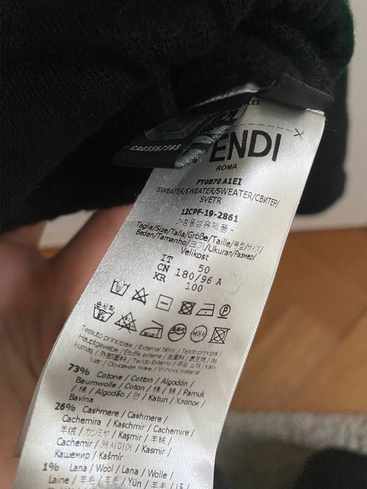 Fendi Kashmir Box Logo Hoodie in Berlin