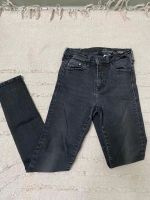 High waist skinny Jeans dunkelgrau/schwarz Düsseldorf - Flingern Nord Vorschau