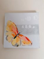 Wandbild Leinwand Schmetterling gelb Orange rot grau Saarland - Nohfelden Vorschau
