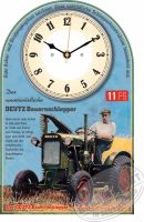 Oldtimer Wanduhr Motiv Deutz 11 PS F1M414 Geschenk Schlepper Nordrhein-Westfalen - Bad Berleburg Vorschau