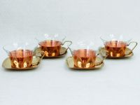 Mid Century Tee Service mit 4 Tassen, Metall Kupfer & Messing Rheinland-Pfalz - Neustadt an der Weinstraße Vorschau