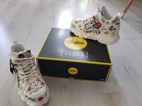 Buffalo Vegan CLD Corin  White Graffiti  gr 41 Neu Boots Schuhe Brandenburg - Brieselang Vorschau