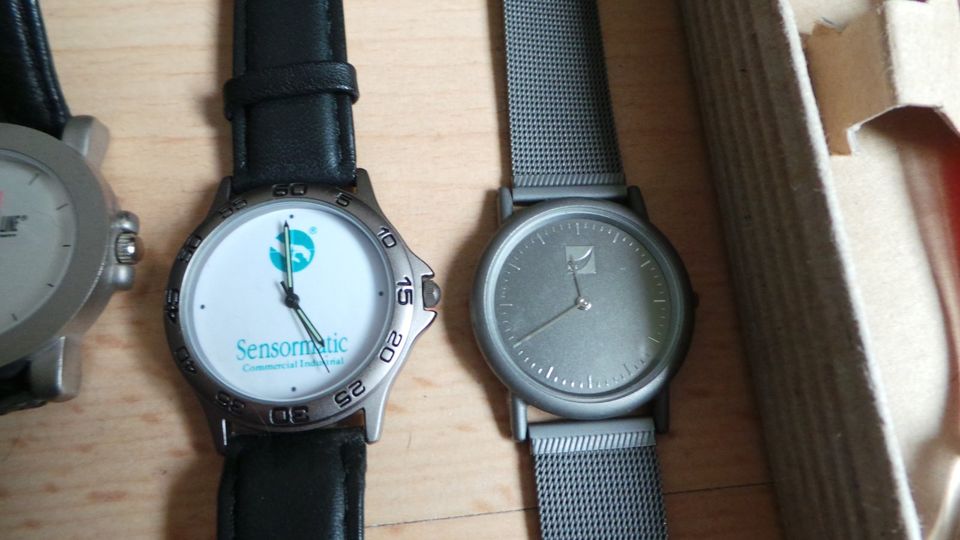 Konvolut seltener Werbeuhren,Uhren Herrenuhr,Armbanduhren in Bielefeld