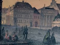 Druckgrafik, Kupferstich reduziert, Düsseldorf um 1840,der Markt Bonn - Kessenich Vorschau