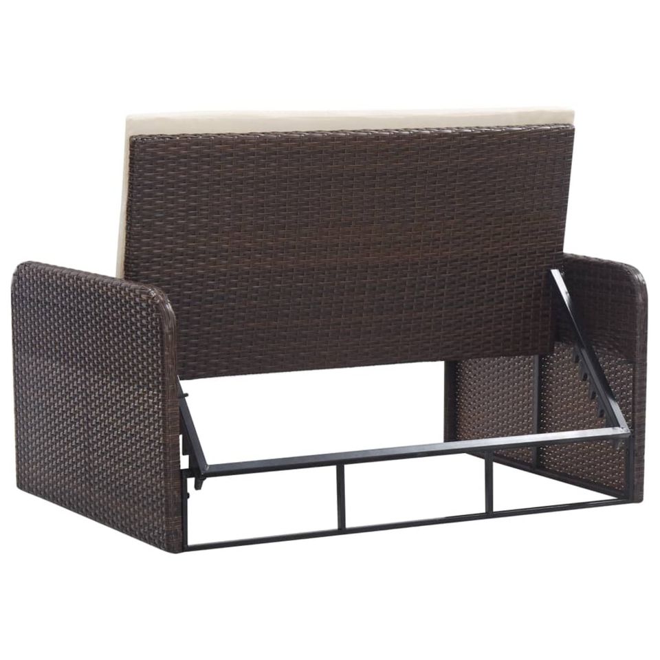 2-tlg. Garten-Lounge-Set  Poly Rattan in verschiedenen Farben in Helsa