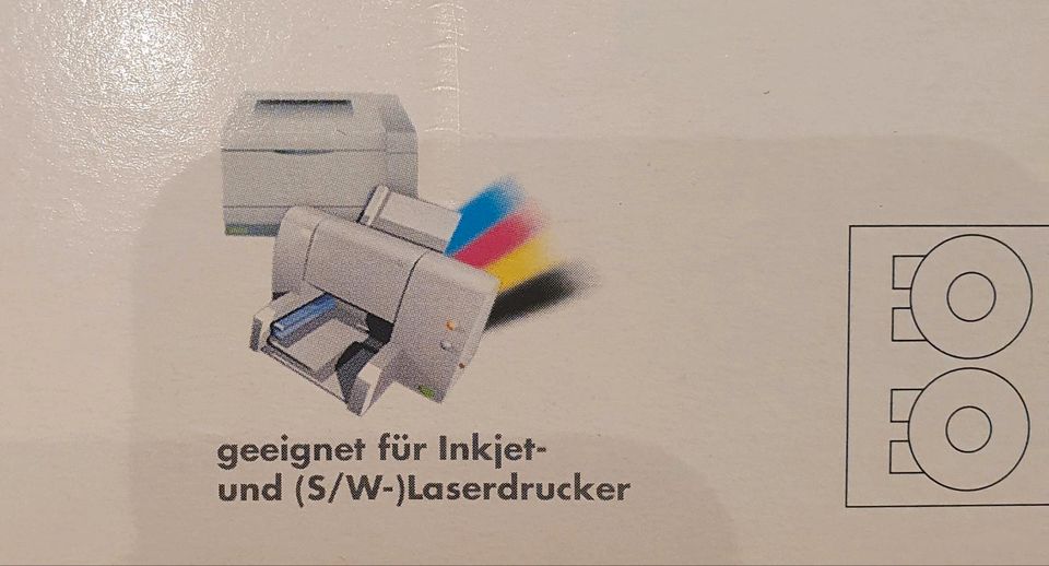 60 DVD / CD-Etiketten von print FIT für Inkjet o. (S/W-)Laser-Dr. in Korschenbroich