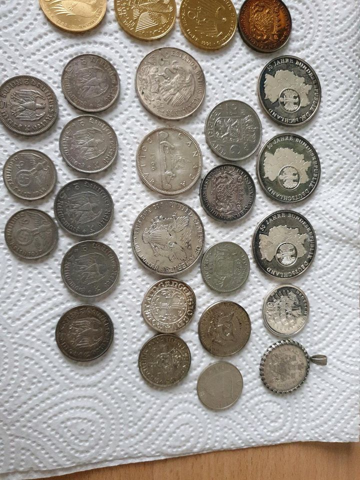 Münzen Münzammlung Silbermünzen in Jüchen