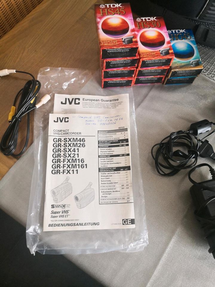 JVC GR-FXM 16 EG COMPACT VHS Camcorder Videokamera in Genthin