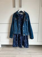 Set Gr. 134/140 Yigga Langarm-Kleid Blumen & Jeansjacke w neu Niedersachsen - Meppen Vorschau