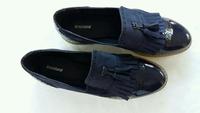 Schicke Damenschuhe Loafer Lack-Wildleder  blau Gr. 44 Sachsen - Klingenthal Vorschau