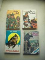 4 Jugendbücher - Crusoe, Ahab, Robin Hood, Ruf der Wildnis Hessen - Hanau Vorschau