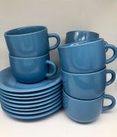 Set mit 8 Tassen und Untertassen ozean blauen Tee- Kaffee- Tassen Hessen - Wiesbaden Vorschau