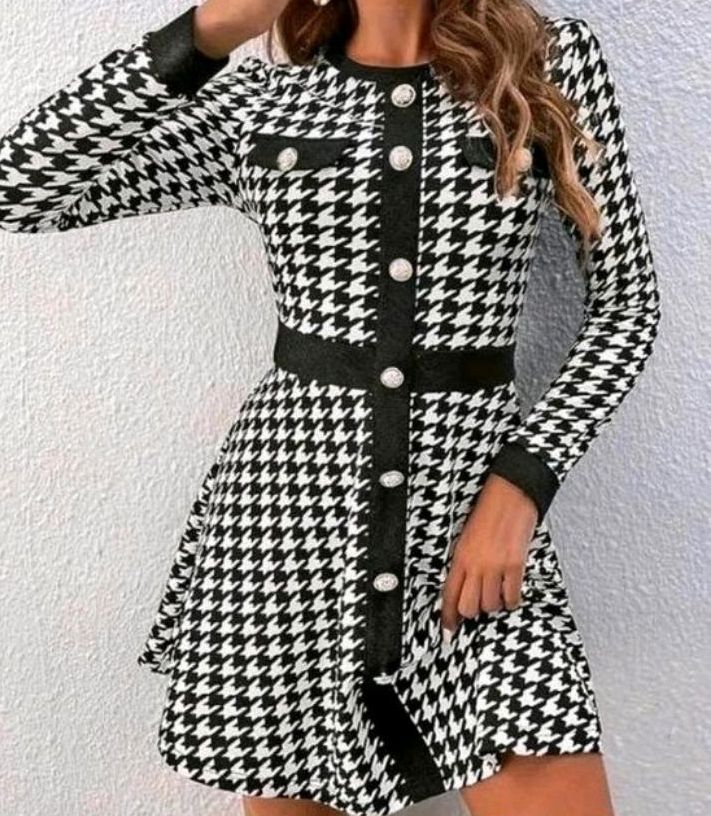 Kleid schwarz weiß Blogger Gr S/ M NEU in Kabelsketal