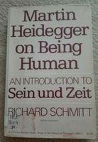 Sein und Zeit Martin Heidegger on being human 1969 Mecklenburg-Vorpommern - Greifswald Vorschau