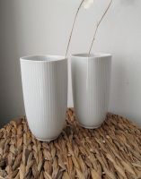 Vase weiß gerippt Rillen Arzberg Keramik Porzellan Vintage 1980er München - Schwabing-West Vorschau