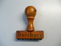 alter Stempel, Holzstempel, "Duisburg", Büro Nordrhein-Westfalen - Mülheim (Ruhr) Vorschau