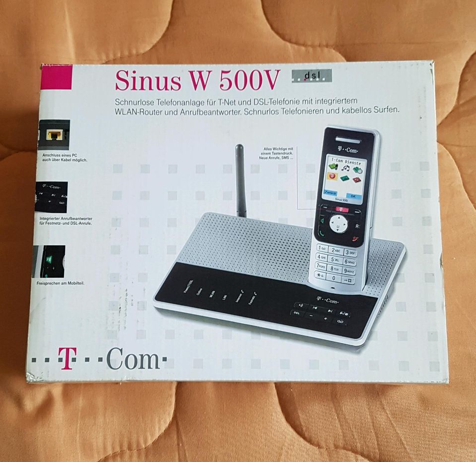 T-Com Sinus W 500V neu ovp Router Telefon Mobilteil in Singen