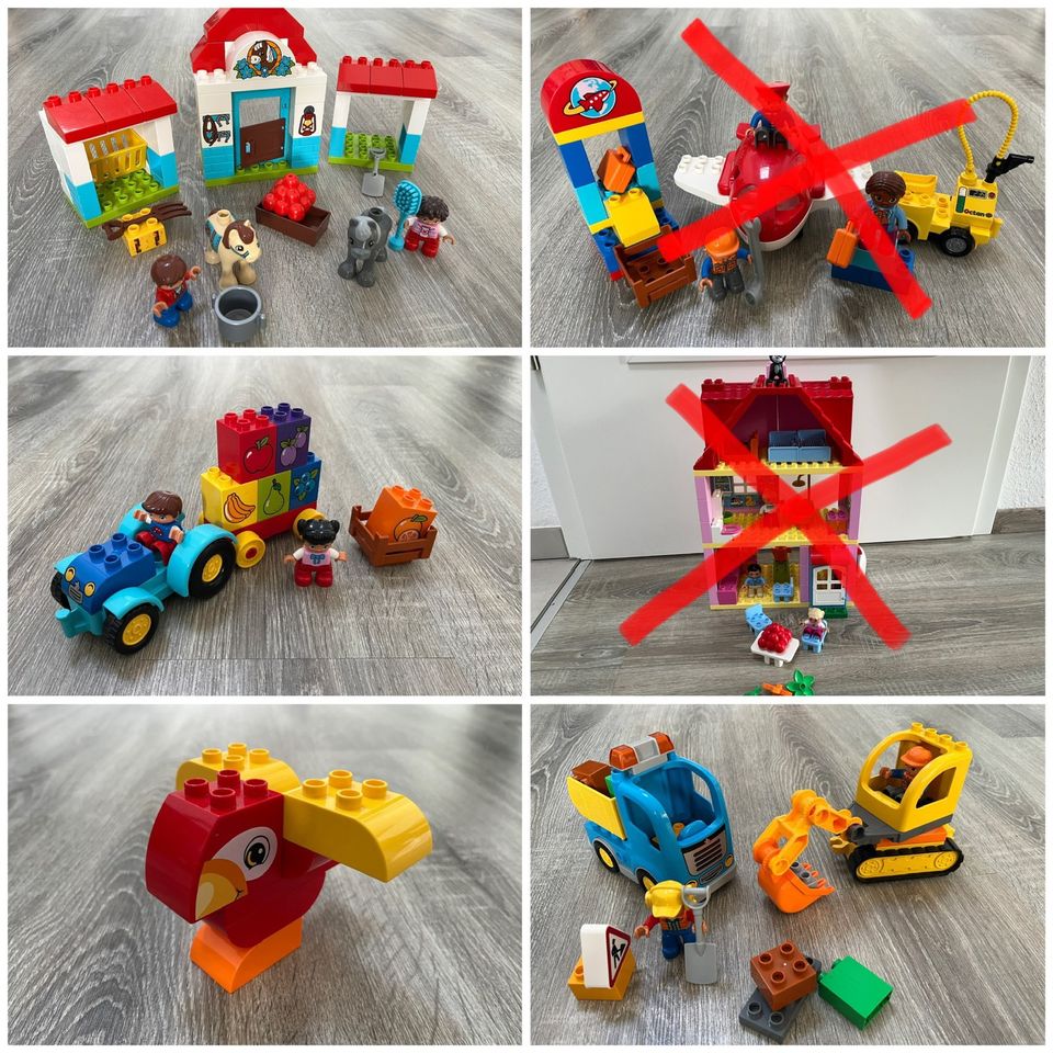 ★ Lego Duplo, Traktor, Papagei, Baustelle, Flugzeug, Pferde in Bremen