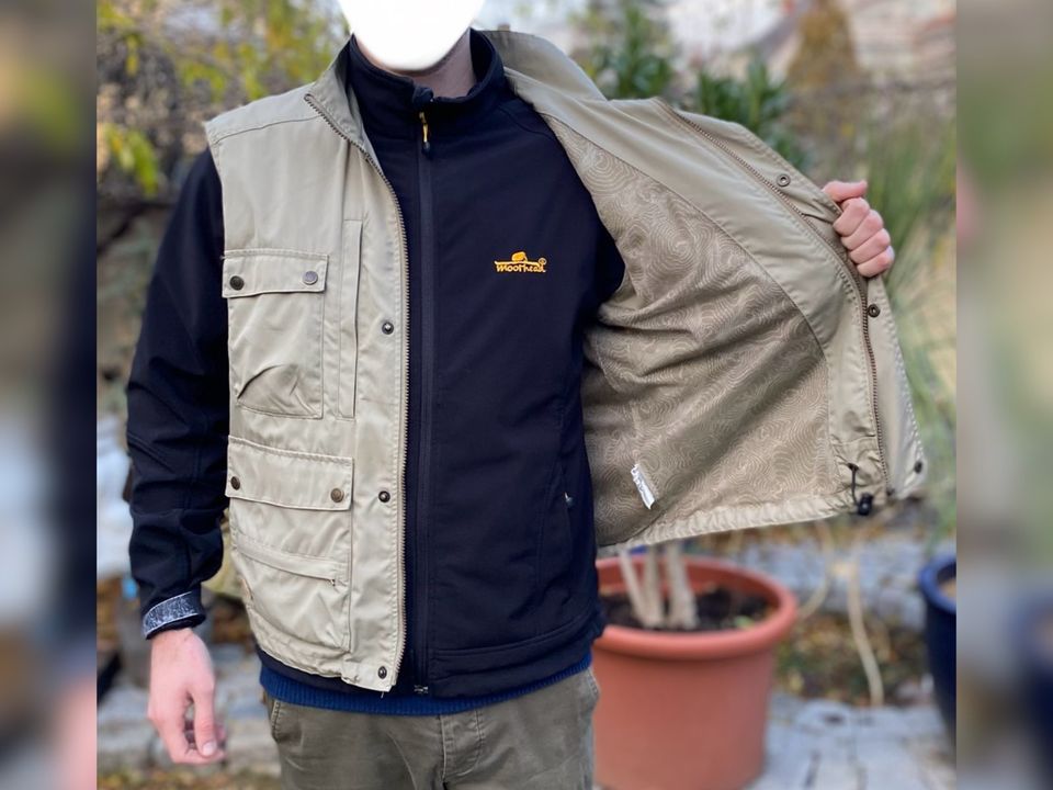 Fjällräven „Reporter SC Vest G-1000“ Outdoor Weste, grau, Gr. L in Heidelberg