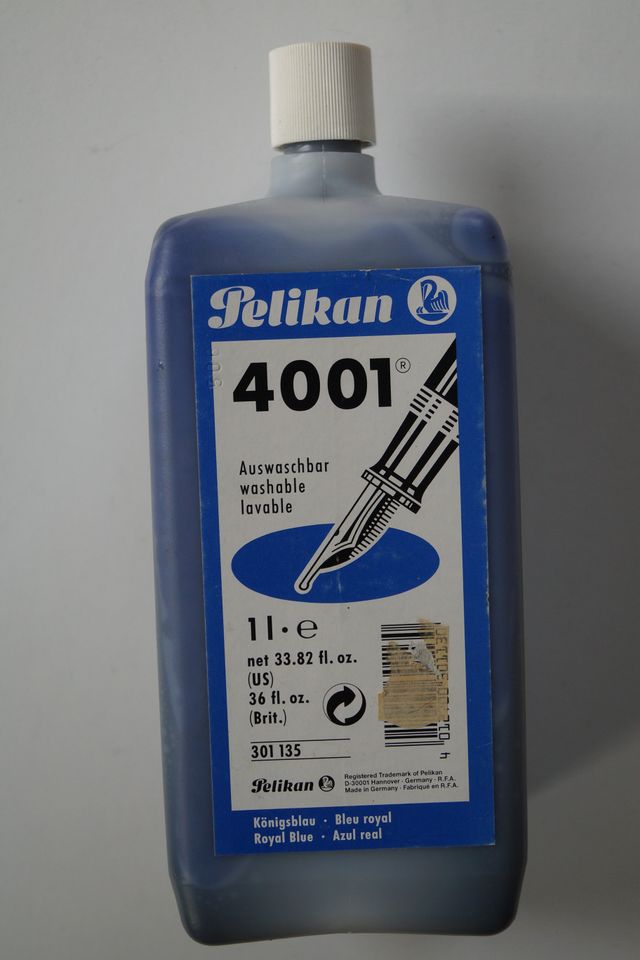 Pelikan 4001 Tinte königsblau 1 Liter in ungeöffneter OVP in Ziethen b. Ratzeburg