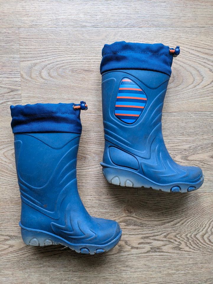 Wallkx blaue blinkende Gummistiefel Gr 24/25 in Tostedt