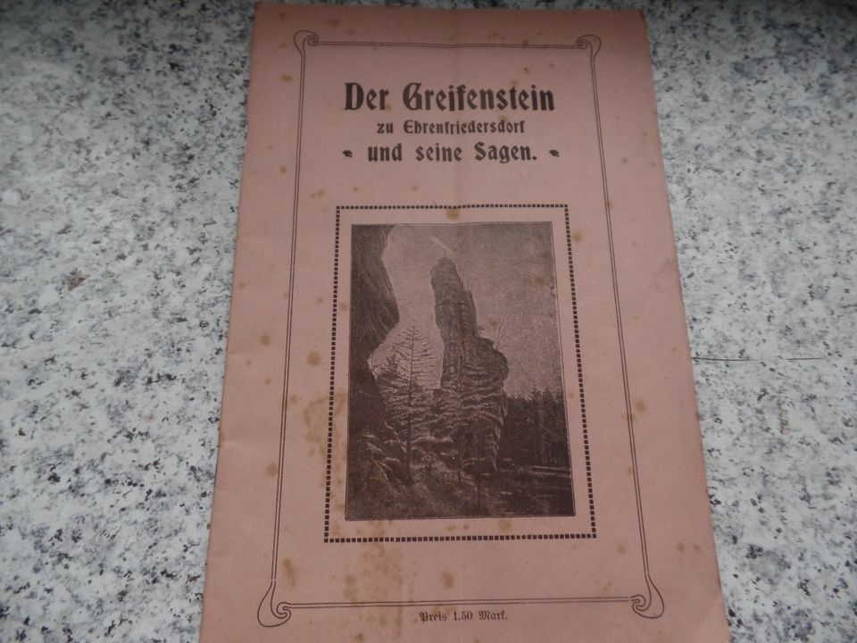 Ehrenfriedersdorf Greifensteine Infoheft von 1921 20 Seiten in Lichtenau