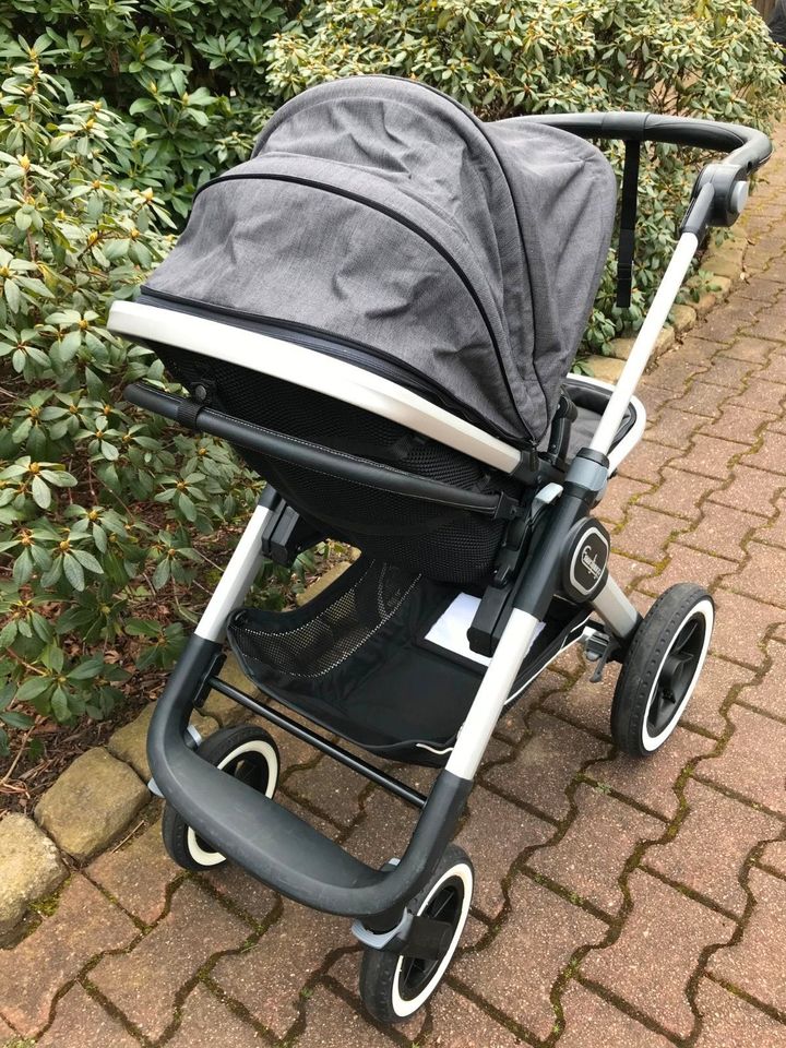 Emmaljunga NXT 90 Kombi Kinderwagen Grau Buggy in Gelsenkirchen