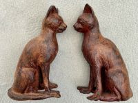 Katze 14cm Bronzekatze Bronze Teichfigur Garten Essen - Essen-Werden Vorschau