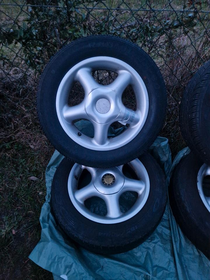 Alufelgen Platin 14 Zoll 4x100 Honda VW Golf 1 2 3 Opel in Cottbus