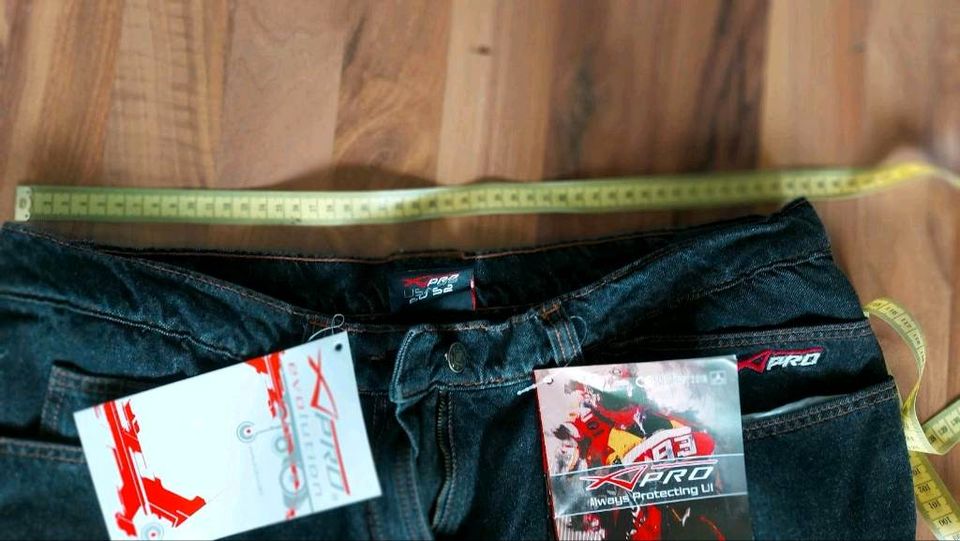 Motorradjeans Damen 38/52 NEU mit Protektoren Motorradhose in Hamburg