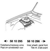 2 Stück VW Golf I (17,155,14)  74-84,Federbein-Dombleche re.+li. Bayern - Ansbach Vorschau