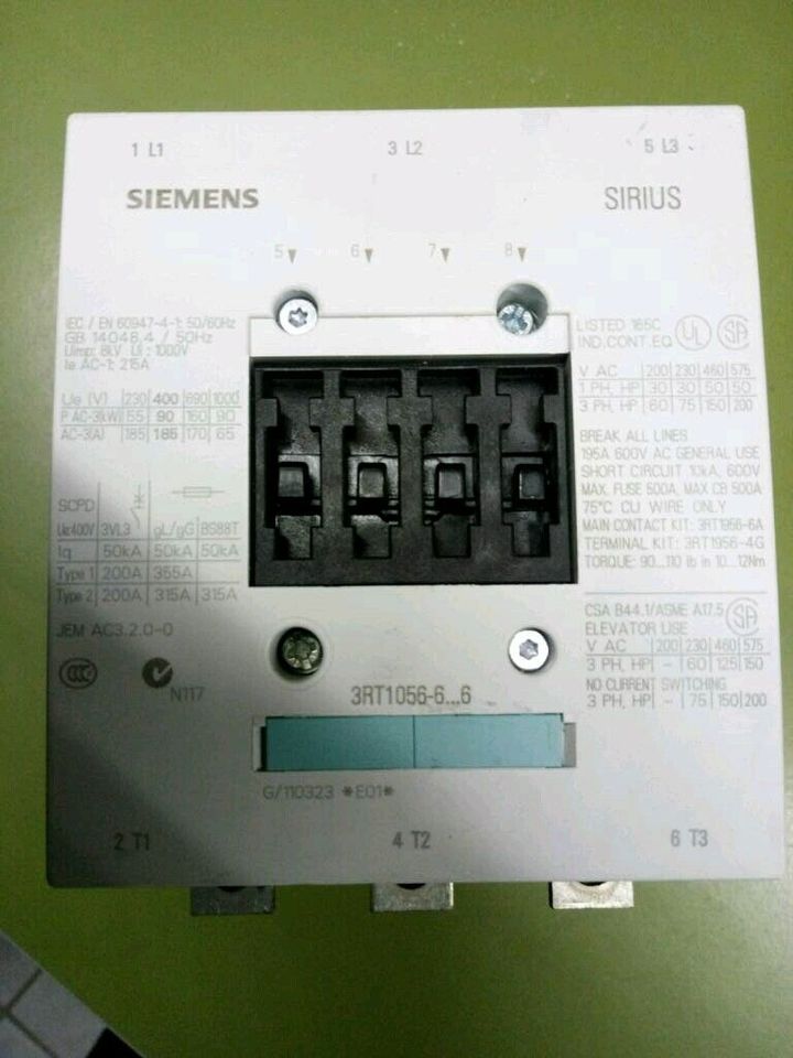 Siemens Leistungsschütz 3RT1056-6AP36 90KW/400V in Oberasbach