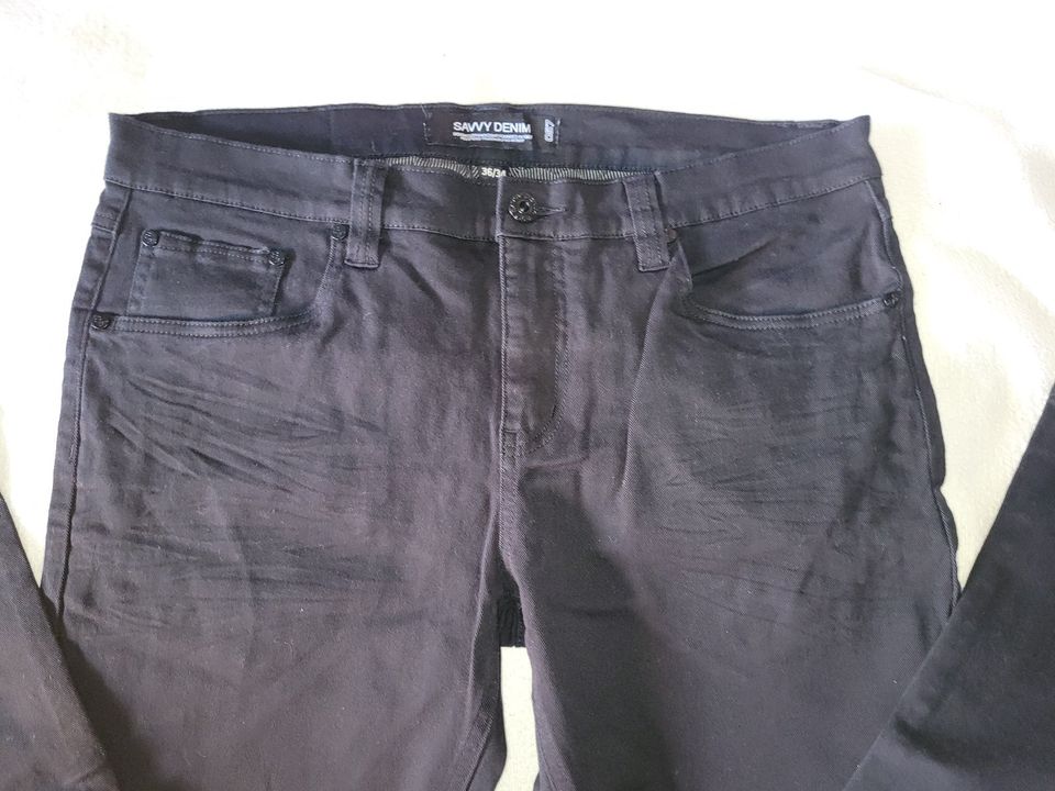 Jeans Savvy Denim, 36/34, schwarz, neu/neuwertig in Werther (Westfalen)