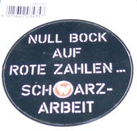 ORIGINAL Werner Brösel 100% SCHWARZARBEIT Sticker / Aufkleber Dresden - Innere Altstadt Vorschau