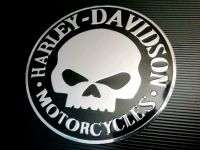 Aufkleber Aluminium 3D Harley Davidson Skull 9cm Duisburg - Duisburg-Süd Vorschau