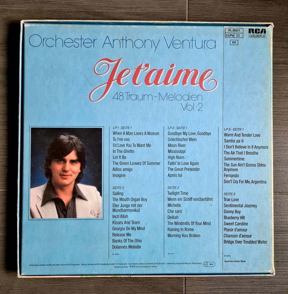 Schallplatte Anthony Ventura & Orchester ️Je t'aime ️1979 Vinyl in Neuhausen