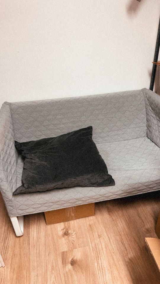 Ikea Sofa Couch 2er grau in Edesheim (Pfalz)
