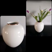 Porzellan Vase, 50er, eierschale mit Goldrand Niedersachsen - Braunschweig Vorschau