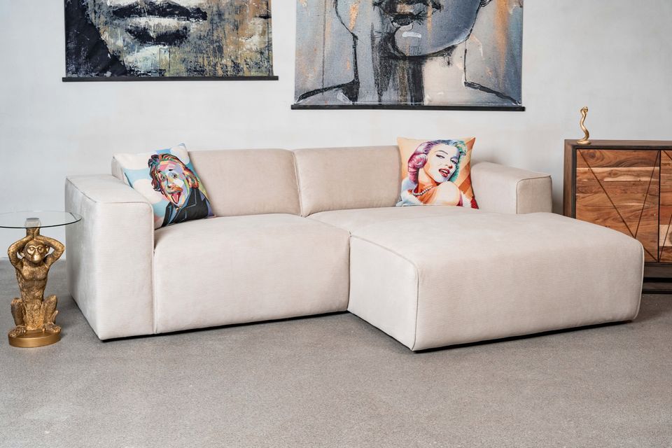 Ecksofa „Teddy“ 234cm | Cord beige | Couch in Hamburg