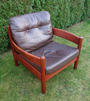 Teak Lounge Chair 70er Teakholz Leder vintage Schleswig-Holstein - Glinde Vorschau
