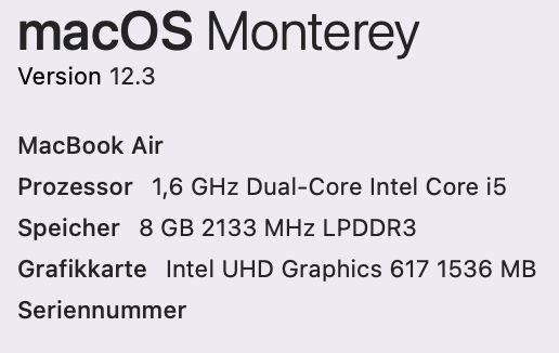 ⭐️Apple MacBook Air 13,3" 2019 i5/8/256GB SSD Space Grey A1932 Nr/11⭐️ in Berlin