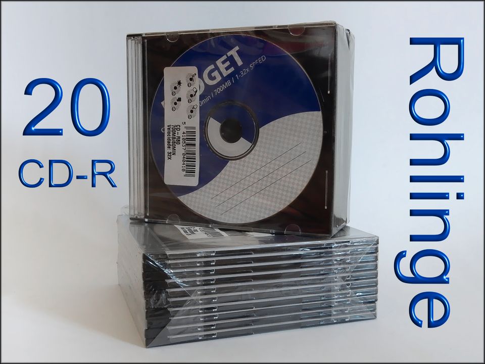 10 CD-R Rohlinge noch foliert - Kapazität 700 MB / 80 Minuten in Berlin