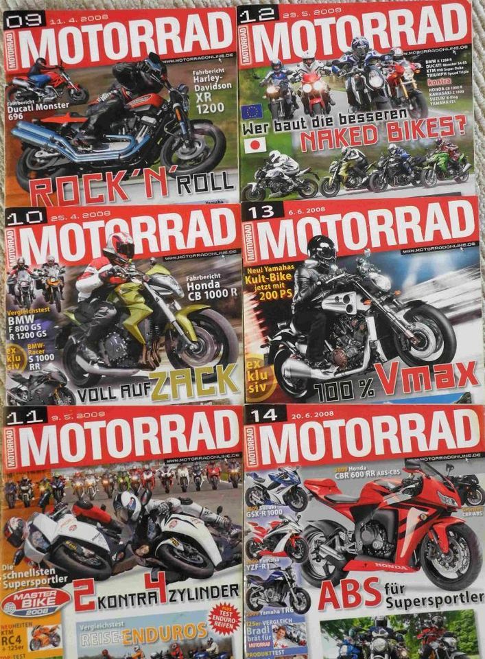 Motorrad (Zeitschrift) - ganze Jahrgänge in Ribbesbüttel