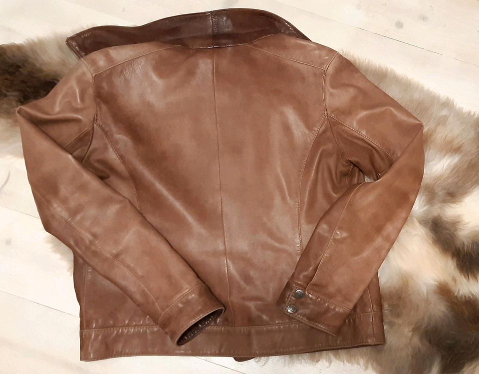 Damen Lederjacke Cognac Braun in Emmerich am Rhein