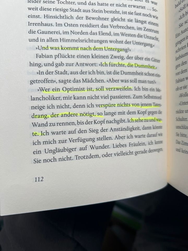 Fabian, die Geschichte eines Moralisten in Kiel